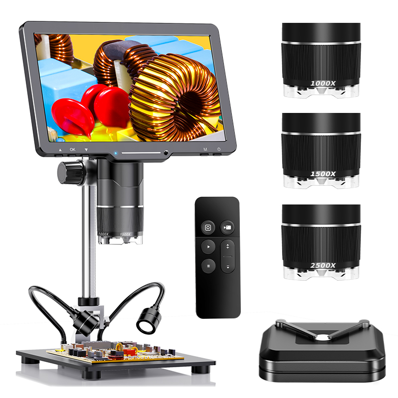 Diy Electronics Videos - Microscopio digitale HDMI 2500X 3 lenti