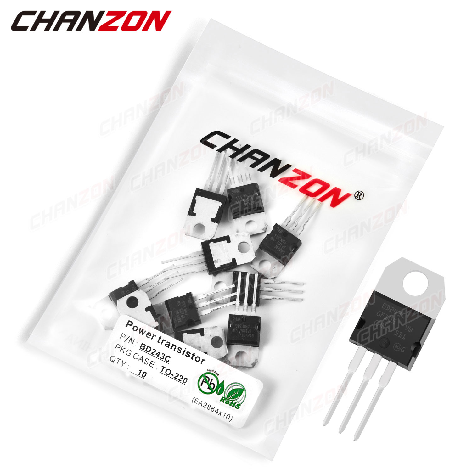 Diy Electronics For Sale - 10 pz BD243C TO-220 BD243 Transistor