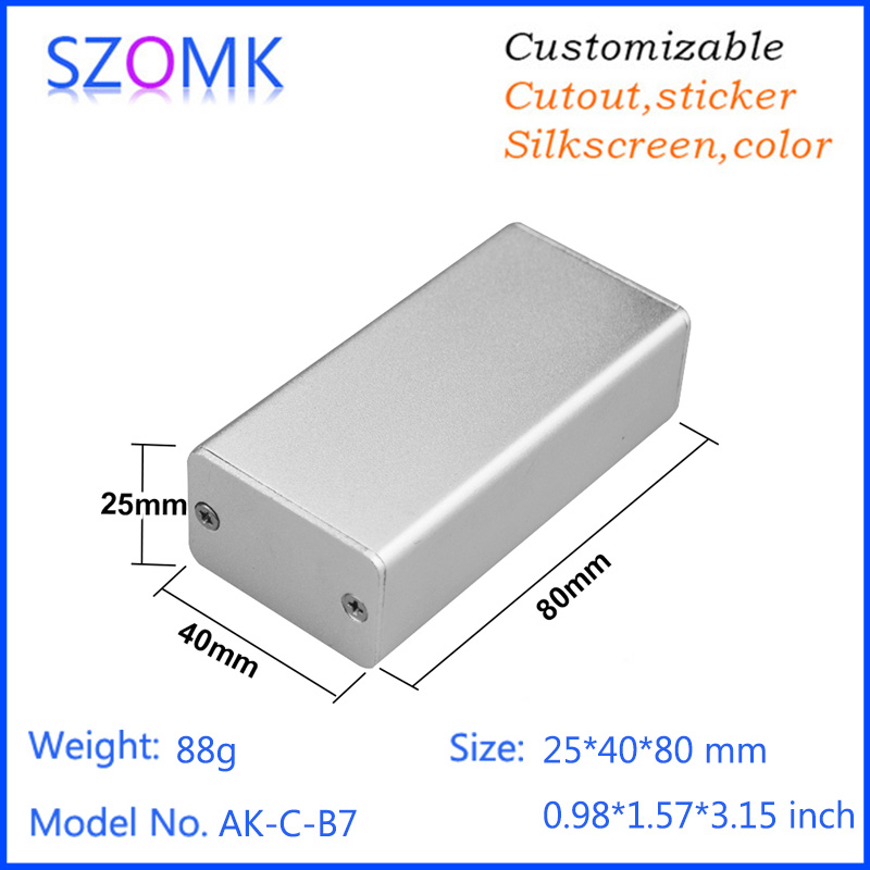 Diy Electronics To Sell - Scatola in Alluminio Argentato per Progetti