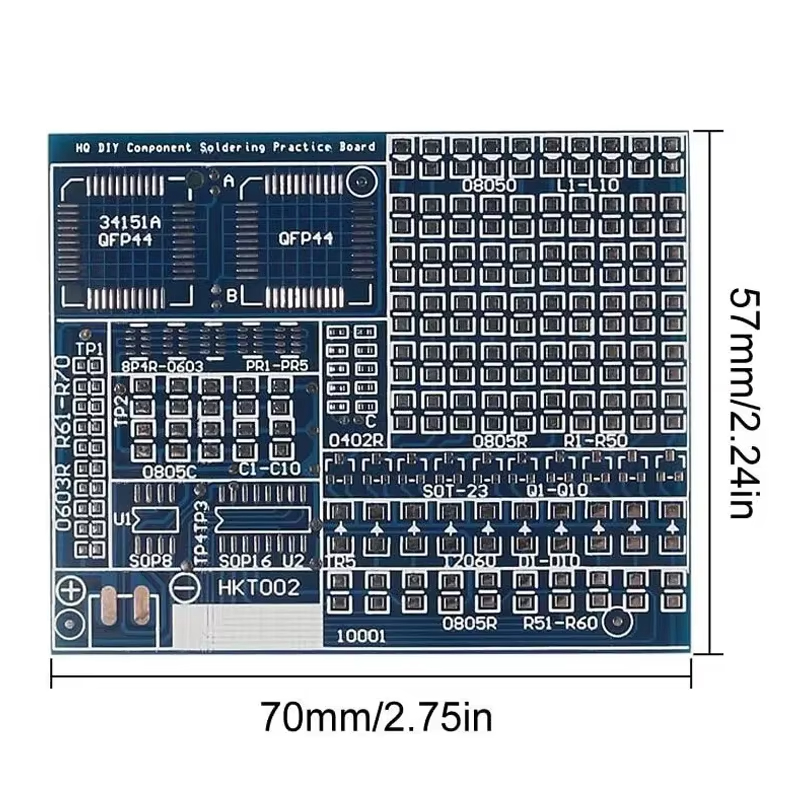 02 Componenti patch Kit scheda - Diy Electronics Workbench recensione e prezzo