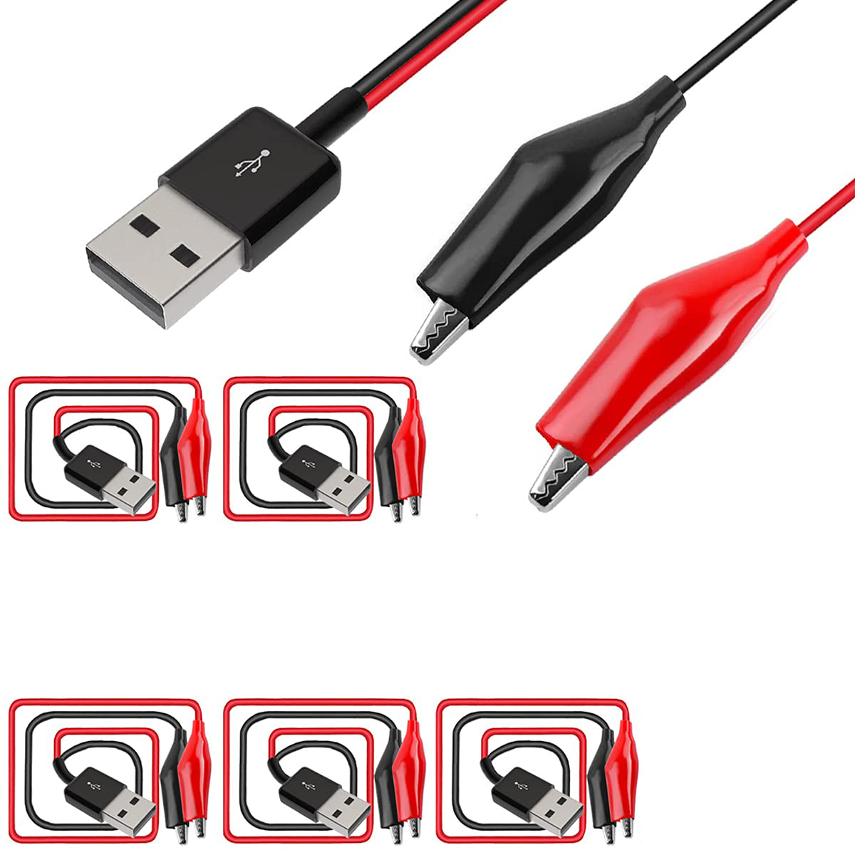 Morsetti a coccodrillo a USB,  - Crocodile Clip Set recensione e prezzo