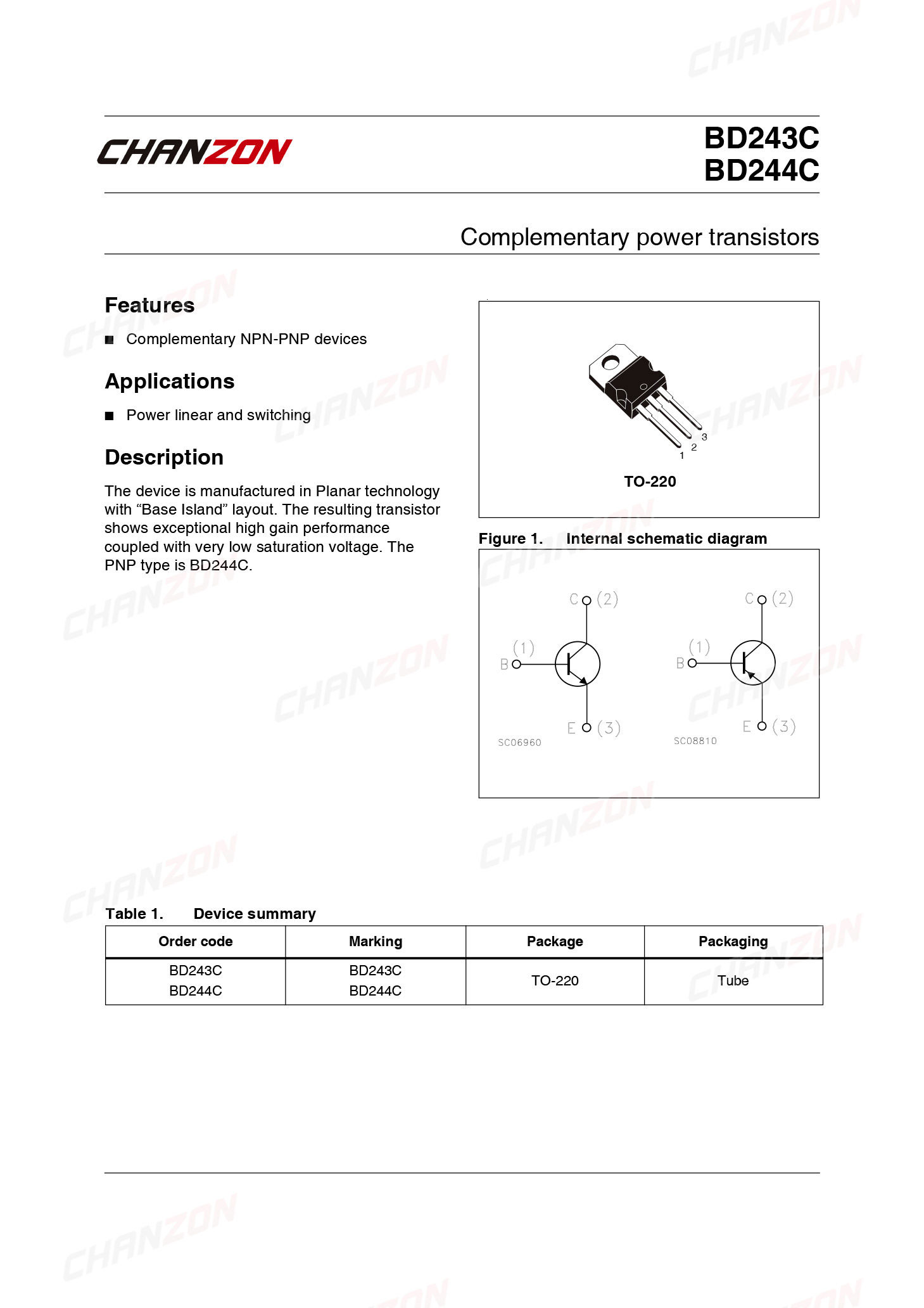 10 pz BD243C TO-220 BD243 Tran - Diy Electronics For Sale recensione e prezzo